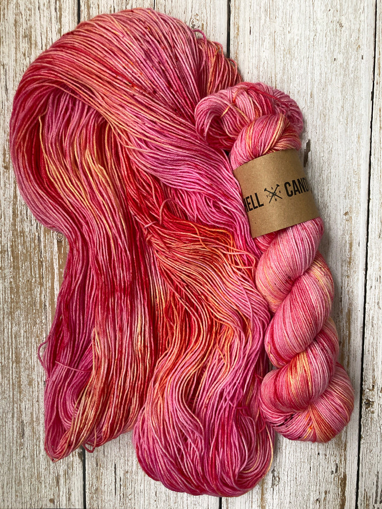 Hell Candy | hand dyed merino blend luxe sock yarn - Bouquet