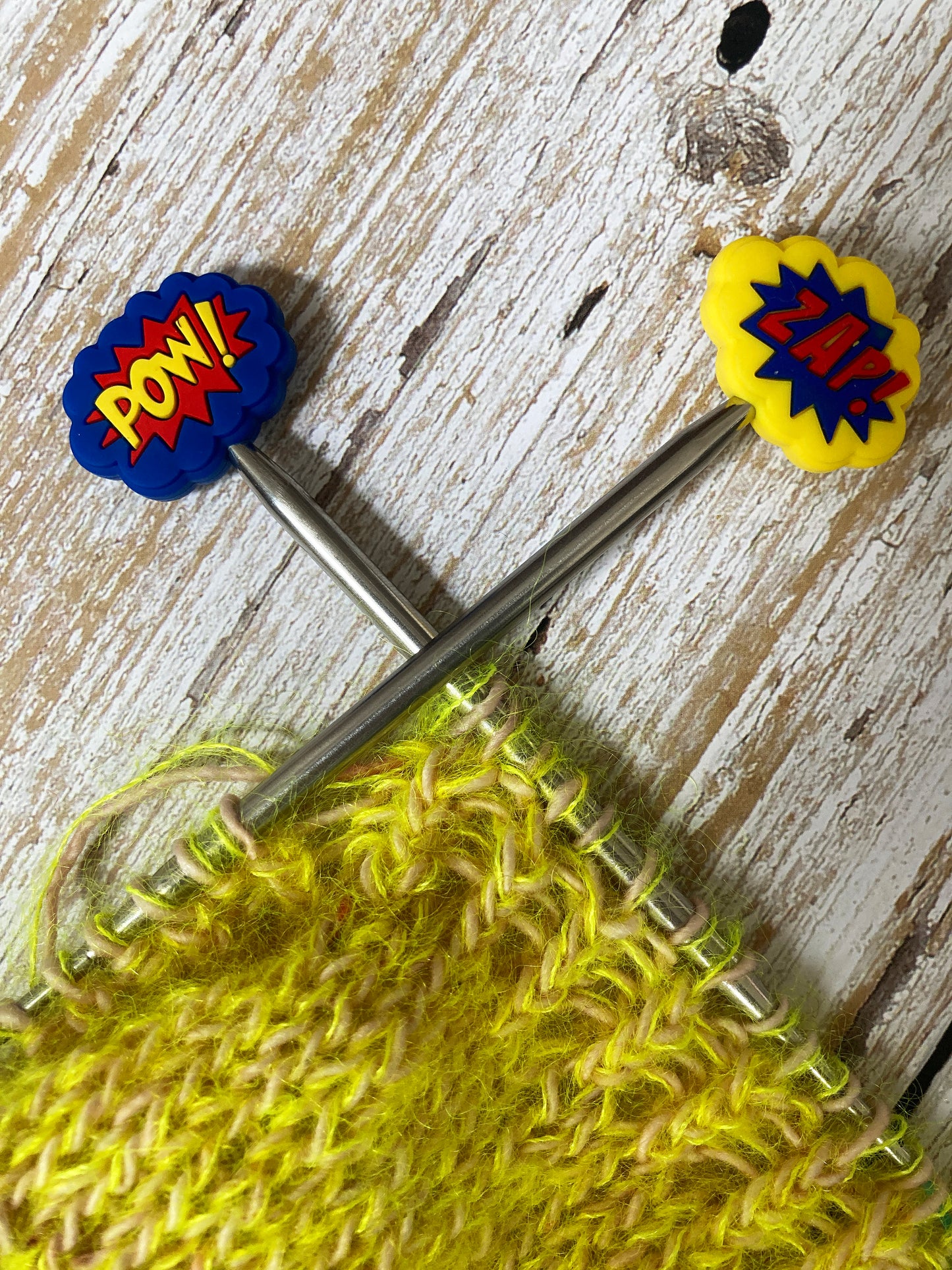 Hell Candy | Knitting Needle Protectors - Pow & Zap!