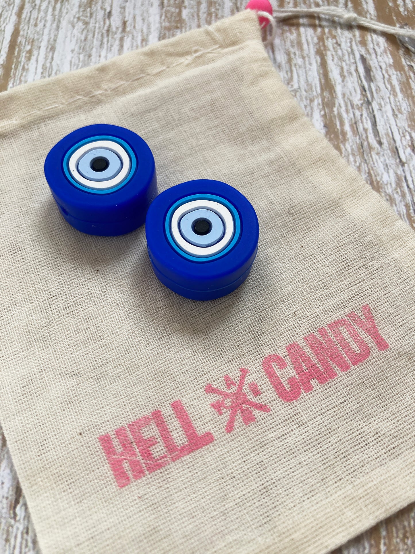 silicone evil eye knitting needle protectors