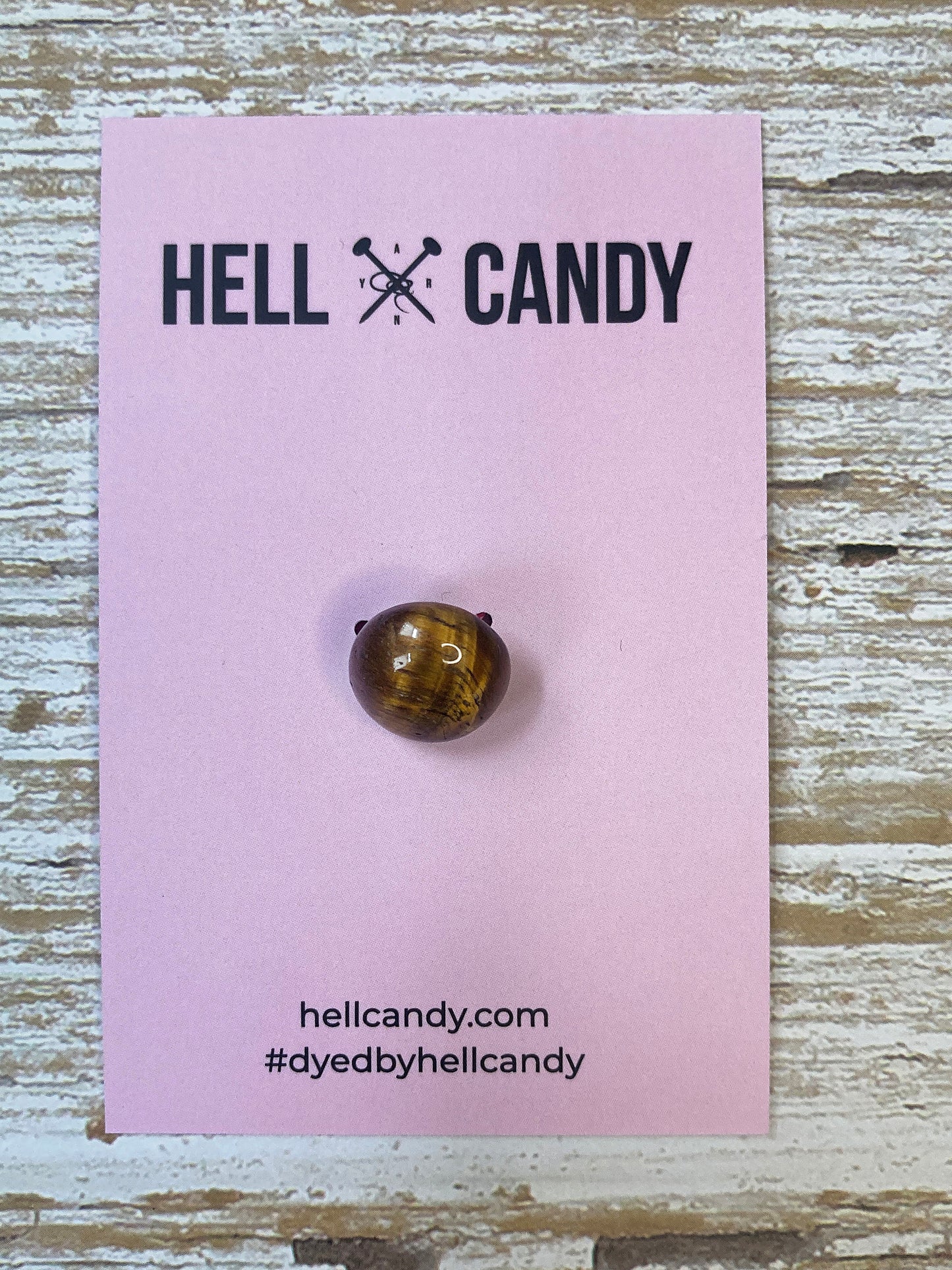 Hellcandy Vintage Haberdashery - Tigers Eye Button