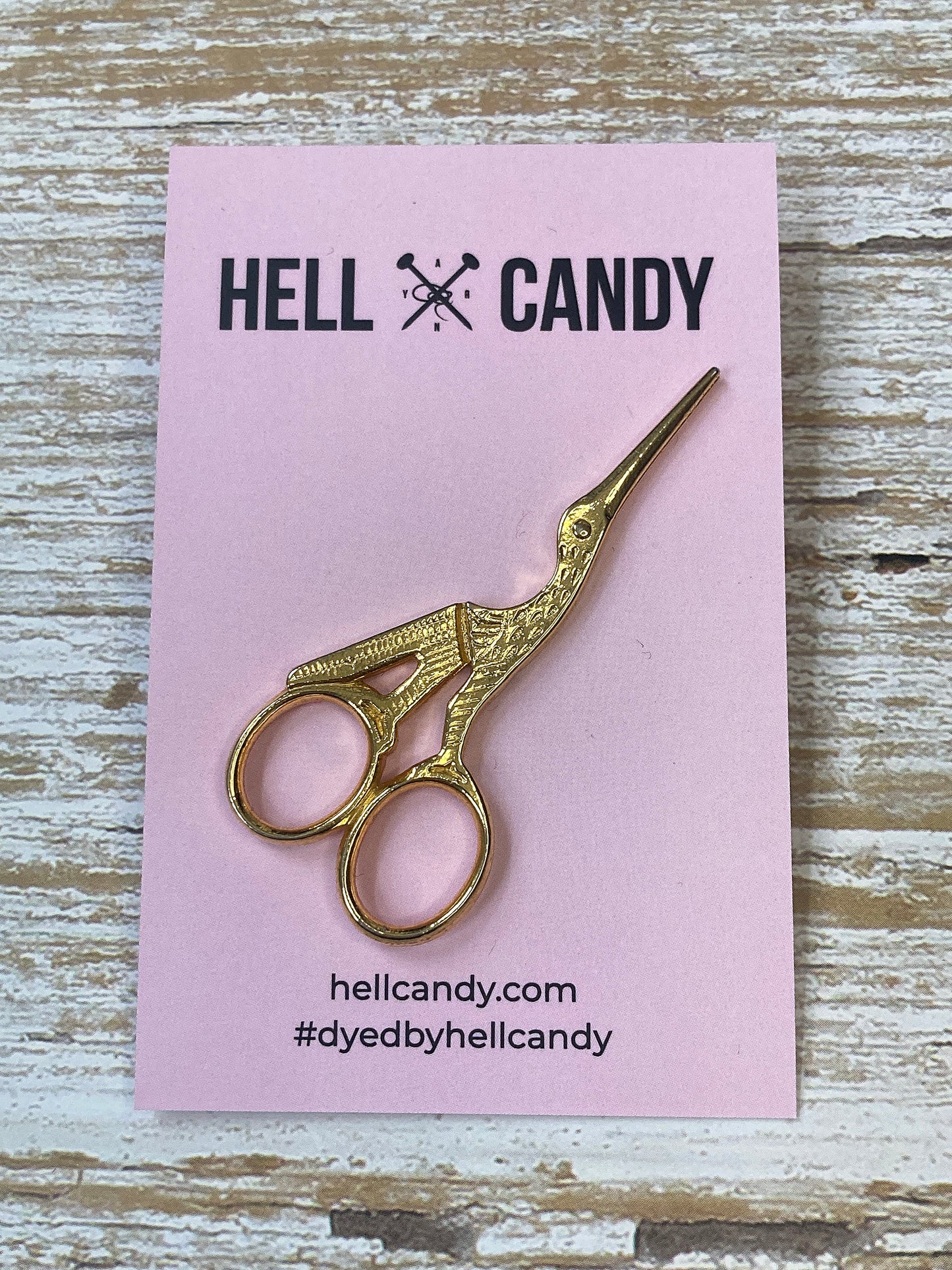 Hellcandy Vintage Brooch - Crane Sewing Scissors