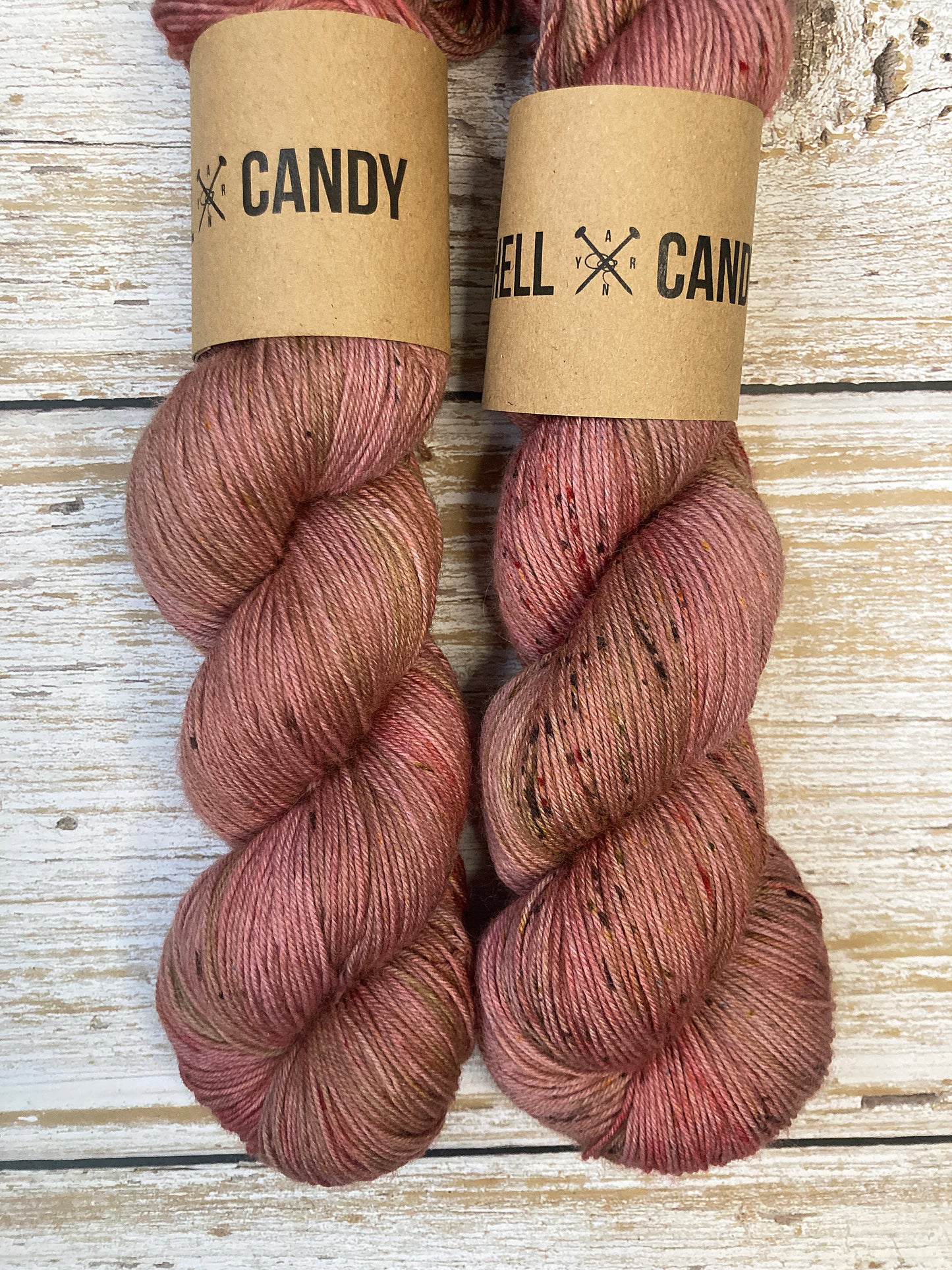 Hell Candy | hand dyed merino blend luxe sock yarn - Hawthorn