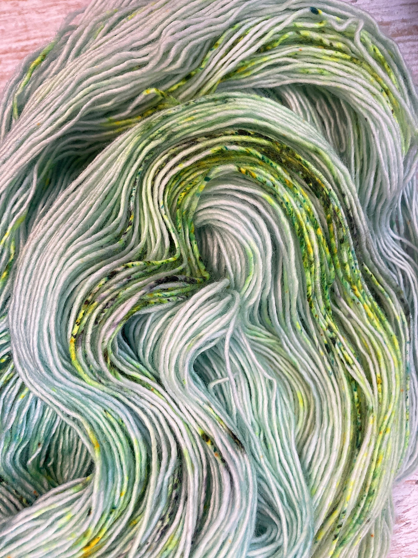 Hell Candy | hand dyed merino single ply yarn - Samphire