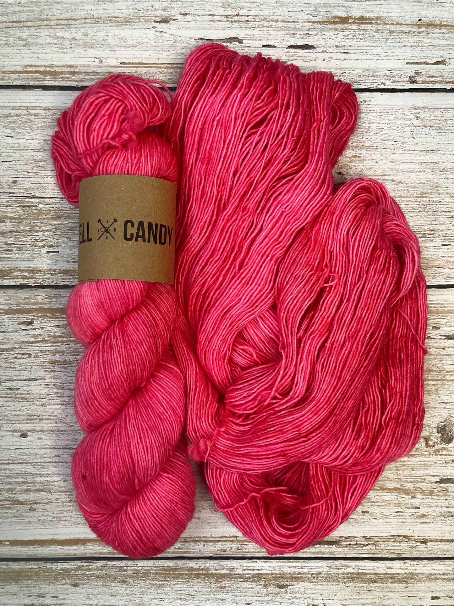 Hell Candy | hand dyed merino single ply yarn - Snog