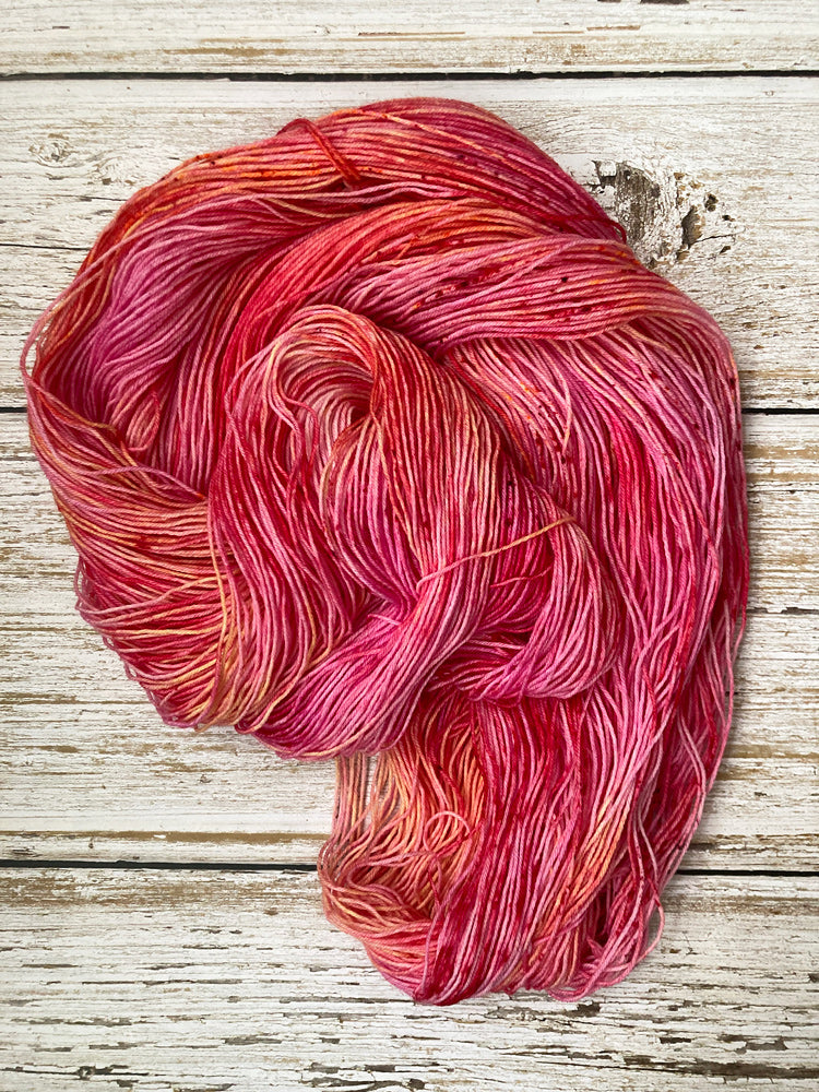 Hell Candy | hand dyed merino blend luxe sock yarn  - Bouquet