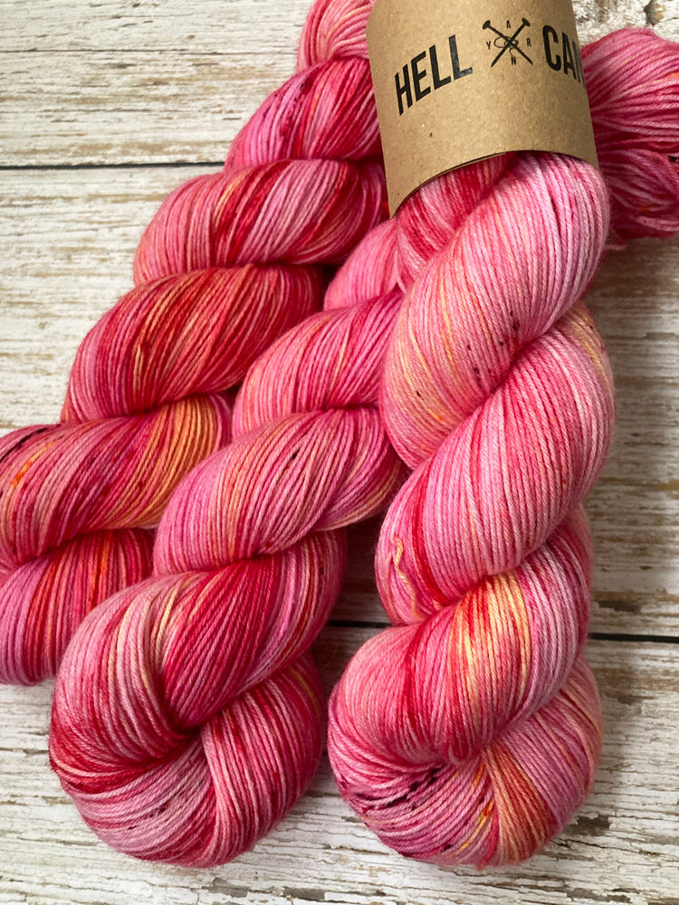 Hell Candy | hand dyed merino blend luxe sock yarn  - Bouquet