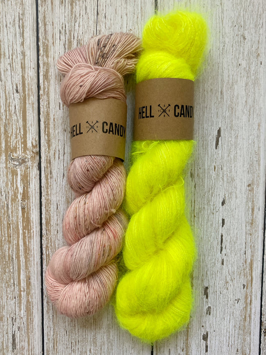 Hell Candy | hand dyed merino single ply yarn - Desert Rose (Copy)