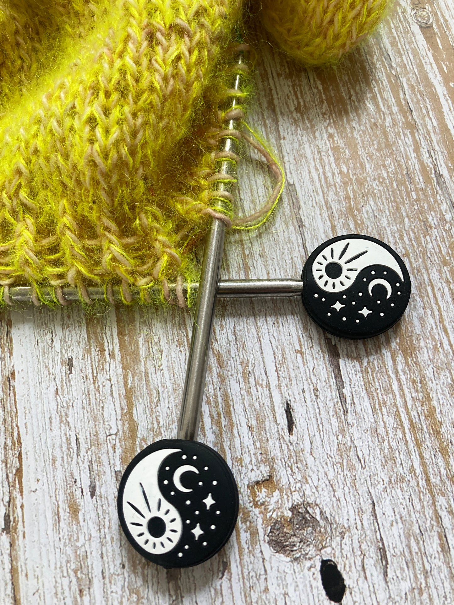 Hell Candy | Knitting Needle Protectors - Yin Yang