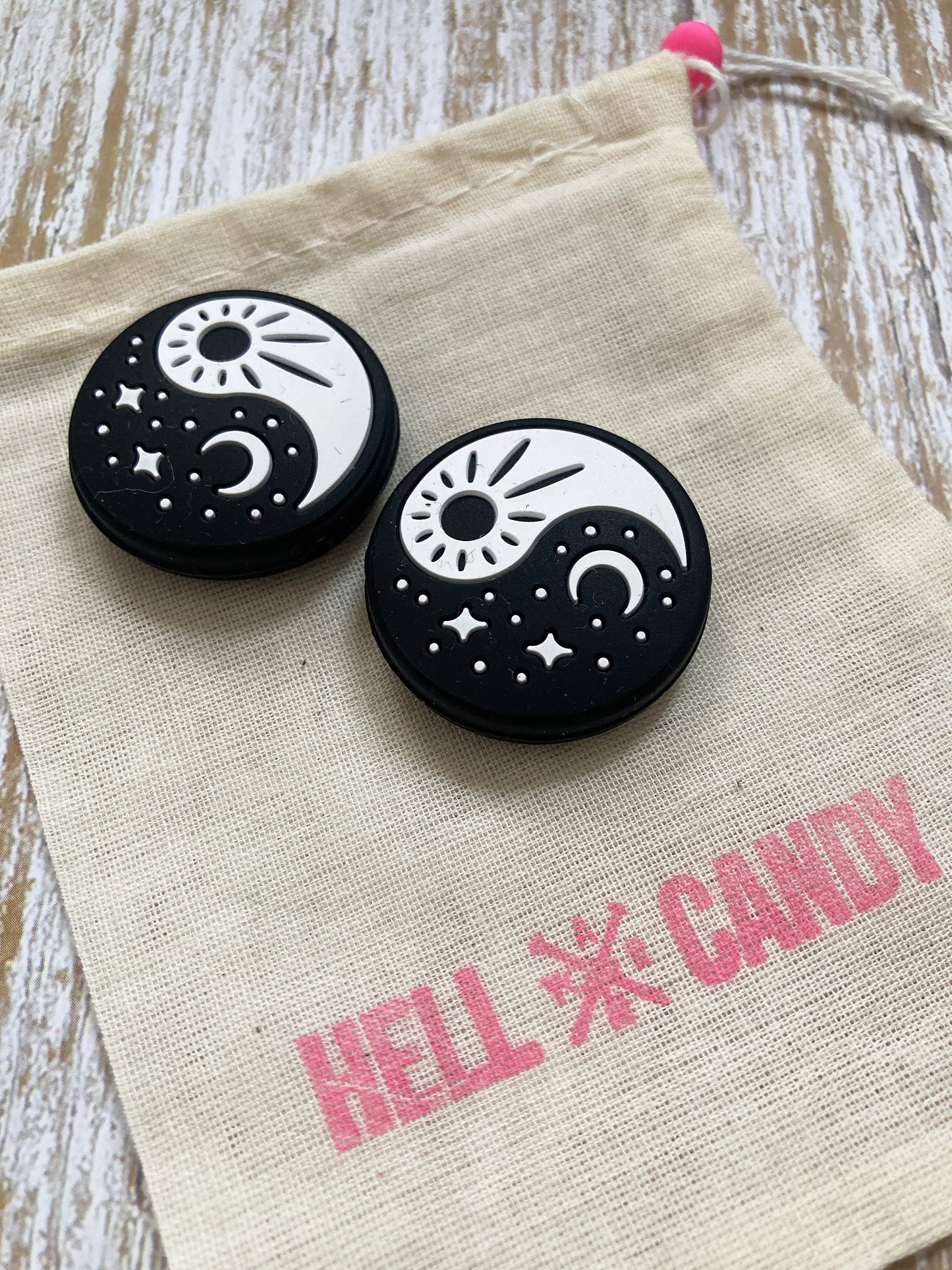 Hell Candy | Knitting Needle Protectors - Yin Yang