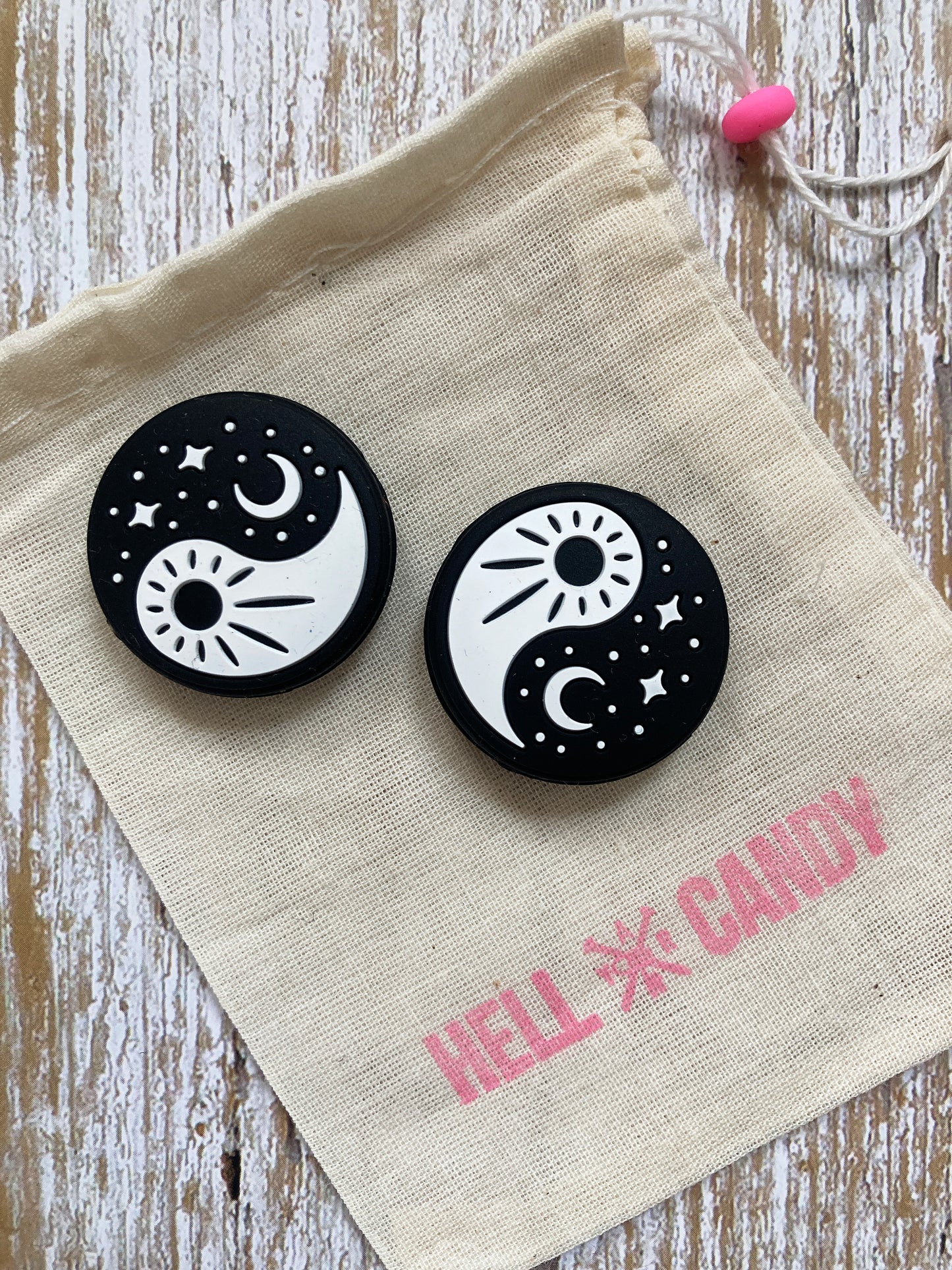 Hell Candy | Knitting Needle Protectors - Yin Yang