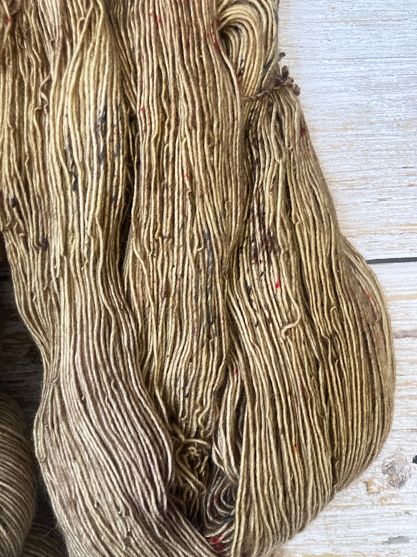 Hell Candy | hand dyed merino single ply yarn - Oatmeal