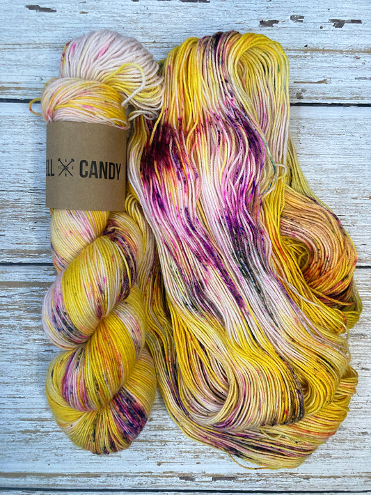 Hell Candy | hand dyed merino blend luxe sock yarn - Nirvana