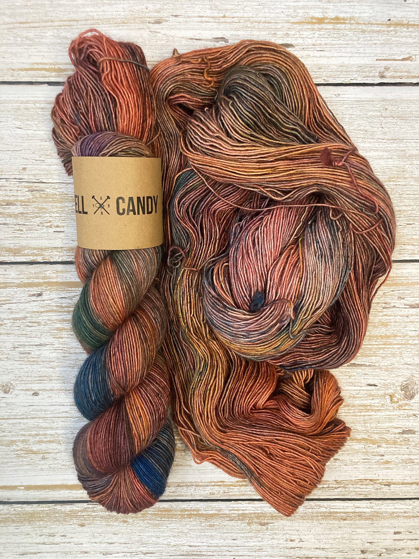 Hell Candy | hand dyed merino single ply yarn - Forage